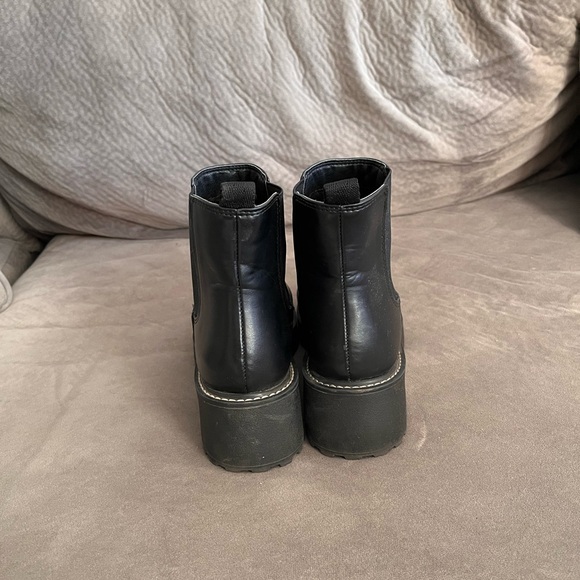 Black Platform Booties - Picture 3 of 4